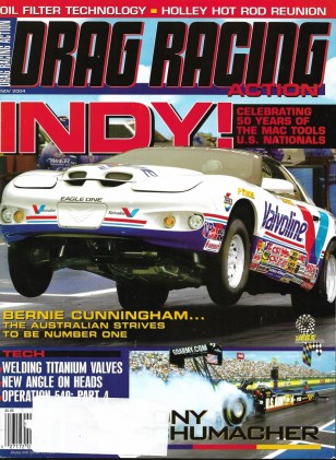 DRAG RACING ACTION 2004 NOV - OIL FILTER TECH, BERNIE CUNNINGHAM, OPERATION 540